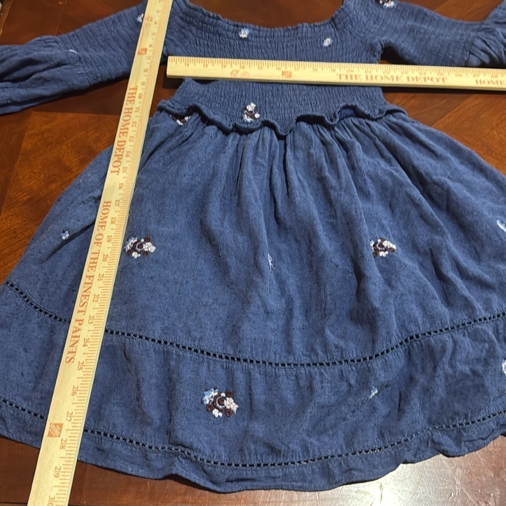 Free people XS/ S daisy dress ruched elastic mini counting daisies - Picture 9 of 11